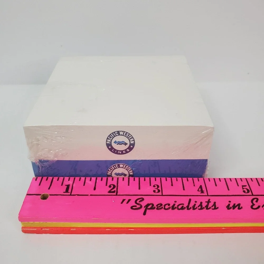 Pacific Western Lines Company Logo Desk Notepad 4